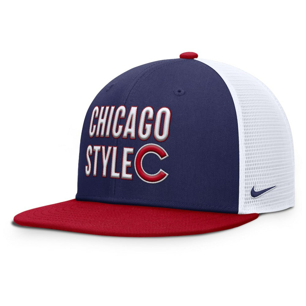 Chicago Cubs Nike Pro Trucker Snapback Hat - Royal Hats