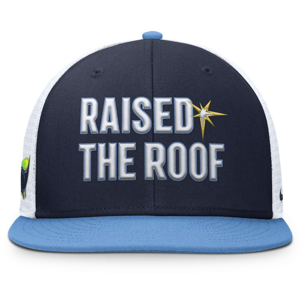 Tampa Bay Rays Nike Pro Performance Trucker Snapback Hat - Navy/Light Blue Hats