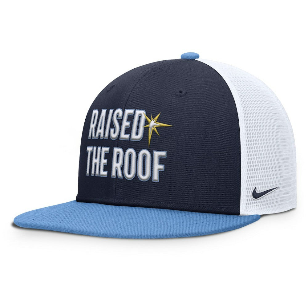 Tampa Bay Rays Nike Pro Performance Trucker Snapback Hat - Navy/Light Blue Hats