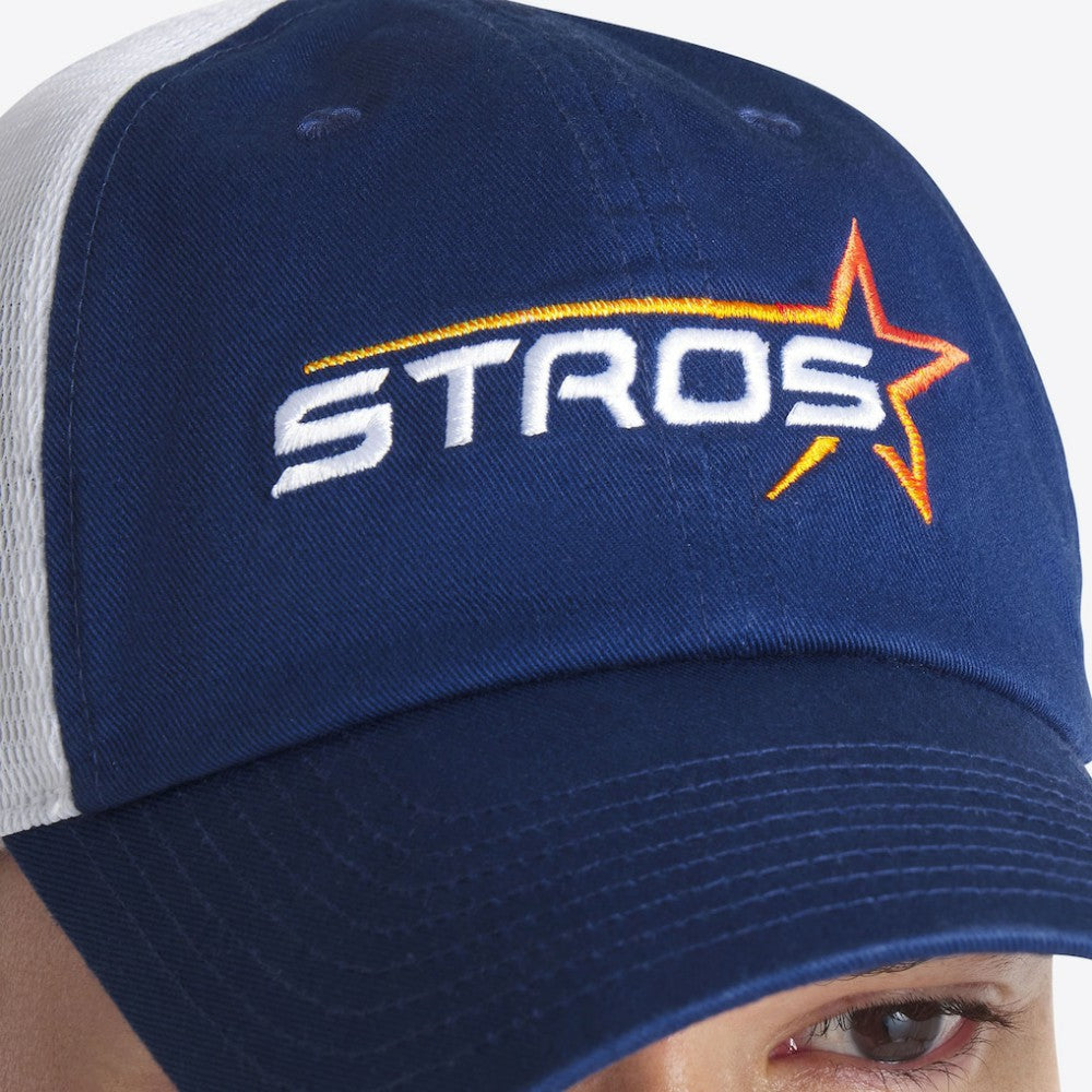 Houston Astros Nike Women's 2025 City Connect Club Trucker Adjustable Hat - Navy/White Hats