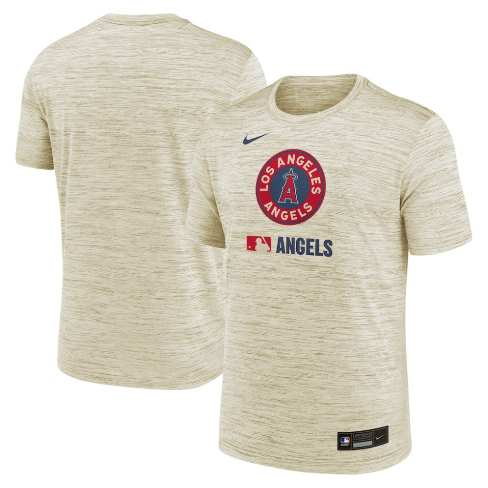 Los Angeles Angels Nike Authentic Collection City Connect Velocity Dri-FIT T-Shirt - Cream T-shirts