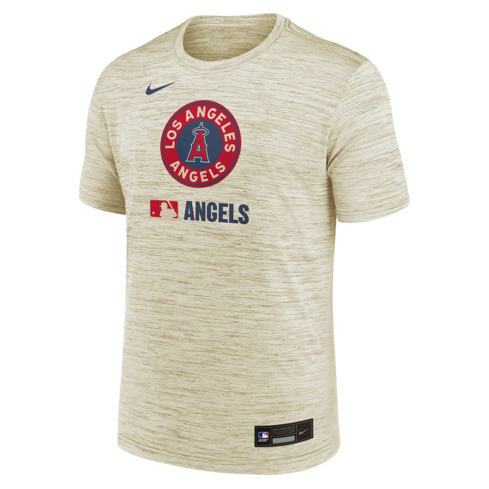 Los Angeles Angels Nike Authentic Collection City Connect Velocity Dri-FIT T-Shirt - Cream T-shirts