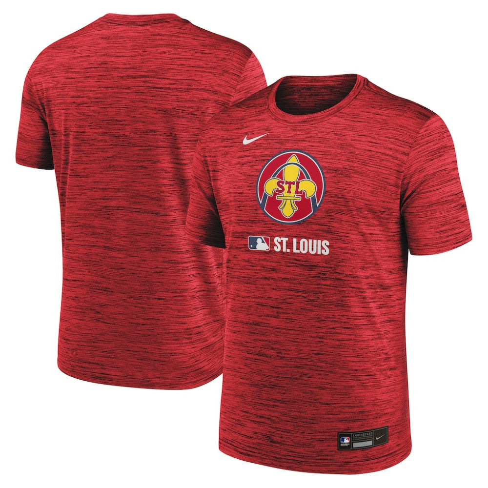 St. Louis Cardinals Nike Authentic Collection City Connect Velocity Dri-FIT T-Shirt - Red T-shirts