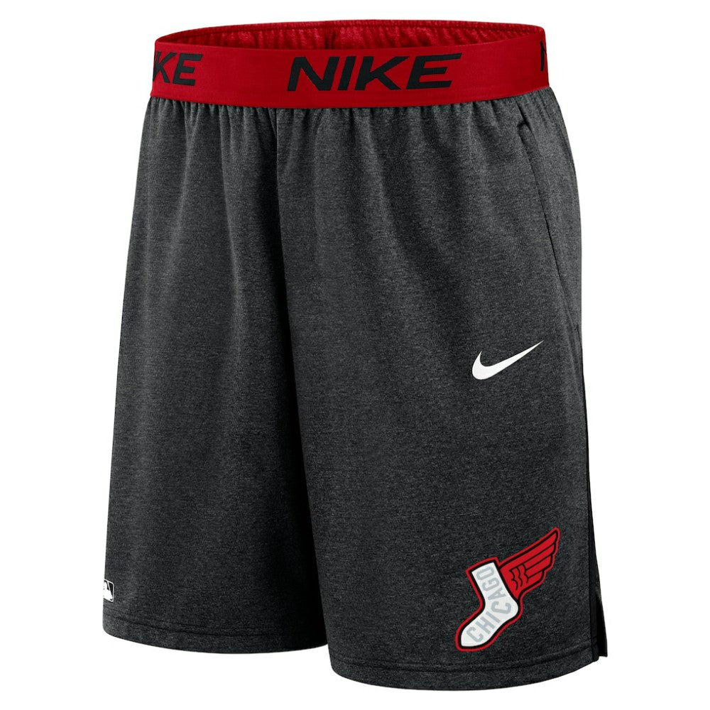 Chicago White Sox Nike 2025 City Connect Authentic Collection Knit Shorts - Charcoal/Red Shorts