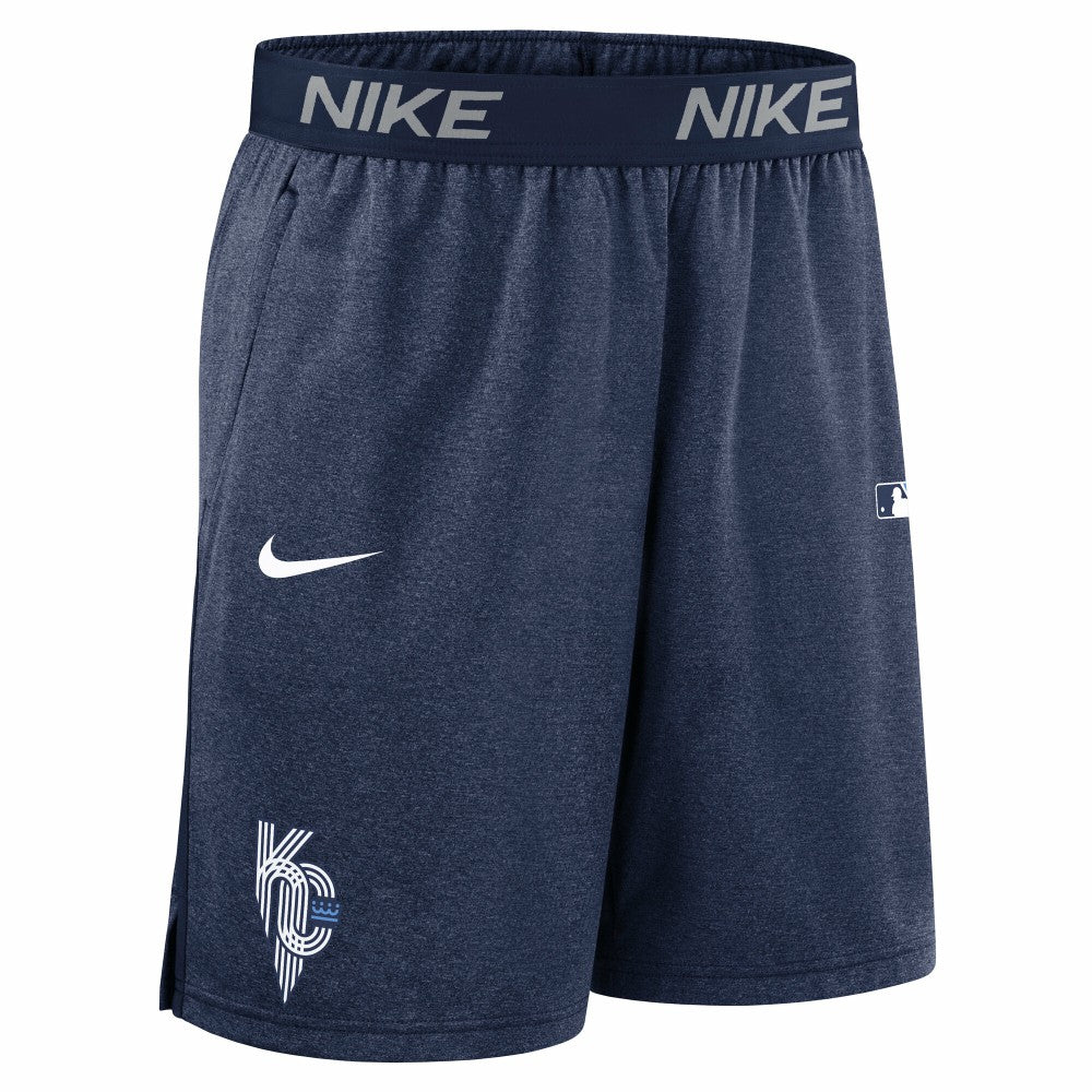 Kansas City Royals Nike Authentic Collection City Connect Performance Knit Shorts - Navy Shorts