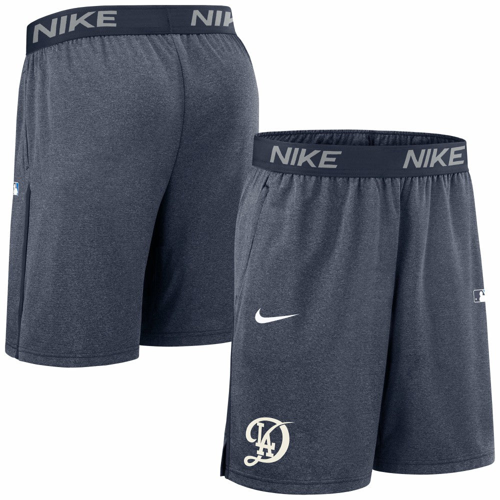 Los Angeles Dodgers Nike Authentic Collection City Connect Performance Knit Shorts - Navy Shorts