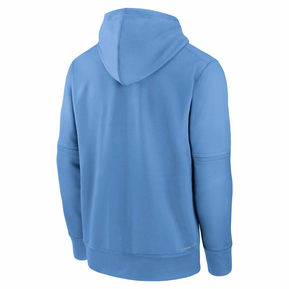Kansas City Royals Nike Authentic Collection City Connect Therma Pullover Hoodie - Light Blue Hoodies