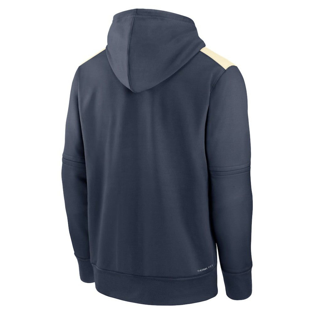 Los Angeles Dodgers Nike Authentic Collection City Connect Therma Pullover Hoodie - Navy Hoodies