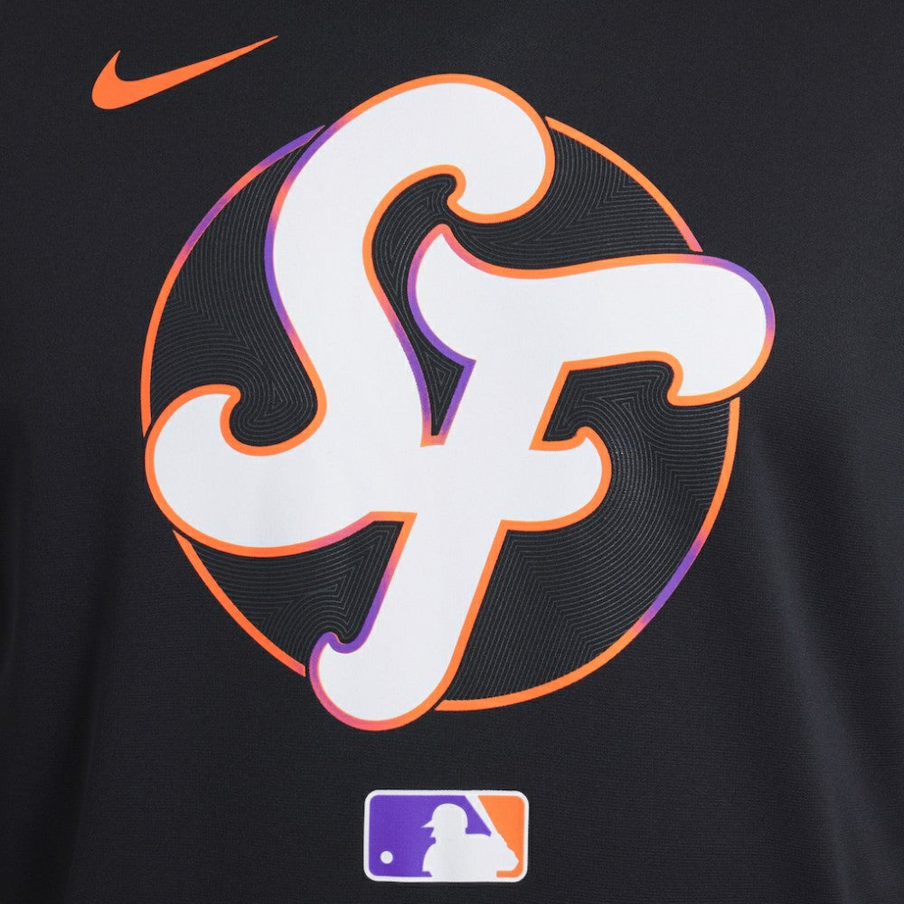 San Francisco Giants Nike 2025 City Connect Authentic Collection Performance Pullover Hoodie - Black Hoodies