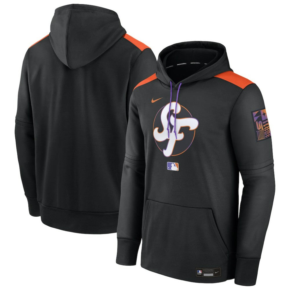 San Francisco Giants Nike 2025 City Connect Authentic Collection Performance Pullover Hoodie - Black Hoodies