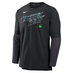 Tampa Bay Rays Nike 2025 City Connect Authentic Collection Player Dri-FIT Lightweight Pullover - Black Pullover