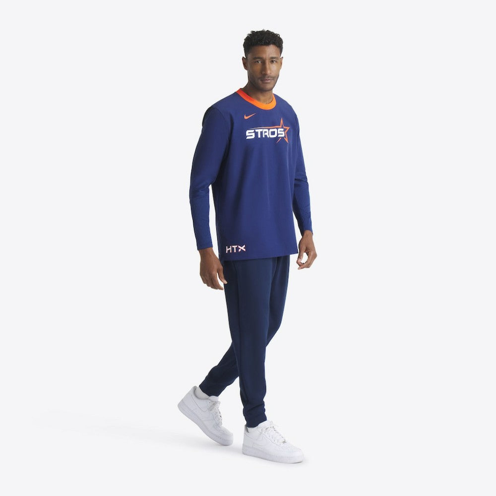 Houston Astros Nike 2025 City Connect Authentic Collection Lightweight Player Performance Long Sleeve Top - Navy Tops