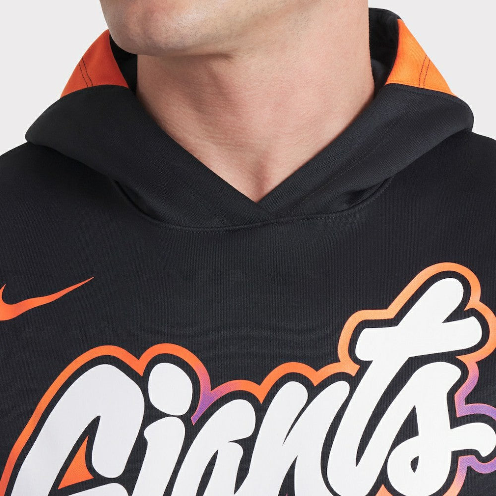 San Francisco Giants Nike 2025 City Connect Authentic Collection Dri-FIT Sleeveless Hoodie - Black Hoodies