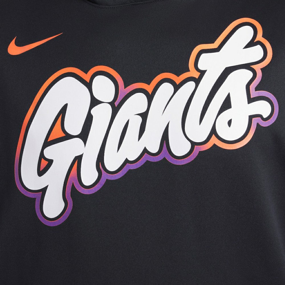 San Francisco Giants Nike 2025 City Connect Authentic Collection Dri-FIT Sleeveless Hoodie - Black Hoodies