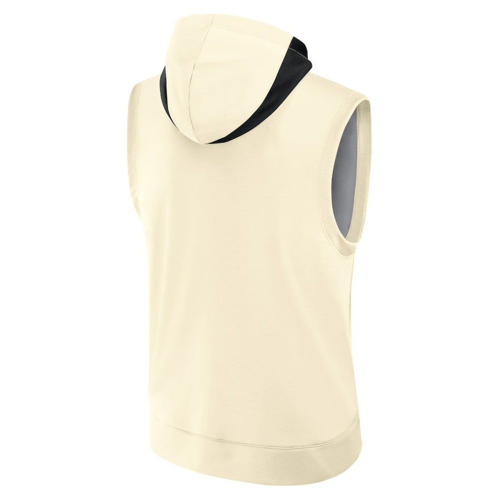 Los Angeles Dodgers Nike 2025 City Connect Authentic Collection Dri-FIT Sleeveless Hoodie - Cream Hoodies