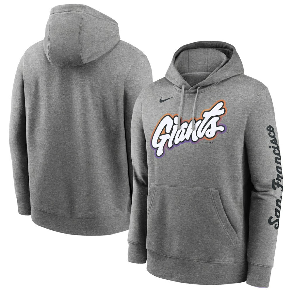 San Francisco Giants Nike 2025 City Connect French Terry Club Pullover Hoodie - Heather Gray Hoodies
