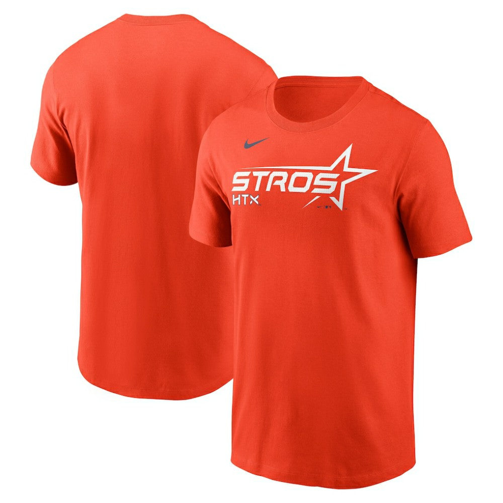 Houston Astros Nike City Connect Wordmark T-Shirt - Orange T-shirts