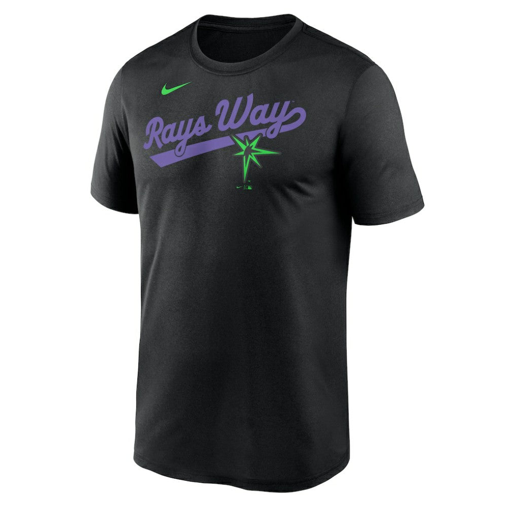 Tampa Bay Rays Nike City Connect Team Phrase Script Legend Performance T-Shirt - Black T-shirts