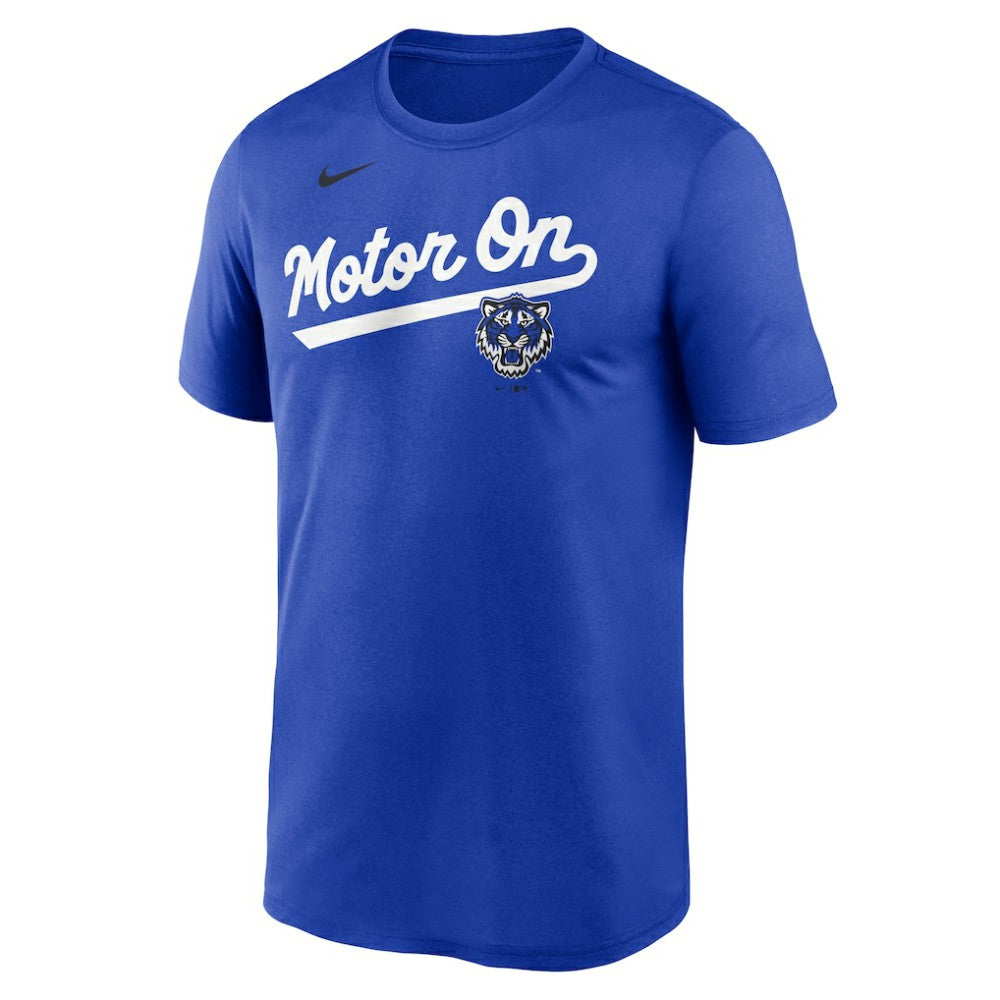 Detroit Tigers Nike City Connect Team Phrase Script Legend Performance T-Shirt - Royal T-shirts