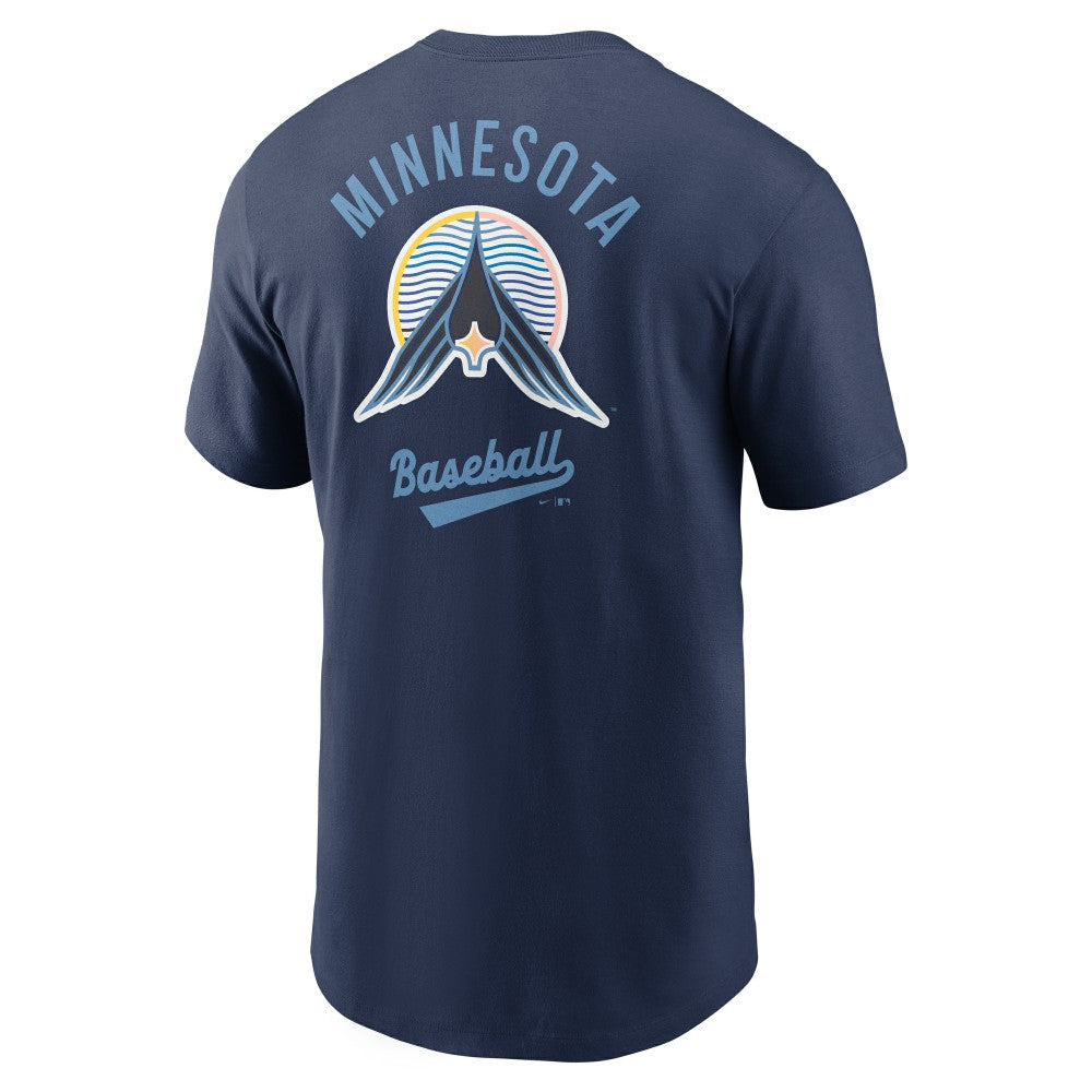 Minnesota Twins Nike 2025 City Connect 2-Hit T-Shirt - Navy T-shirts