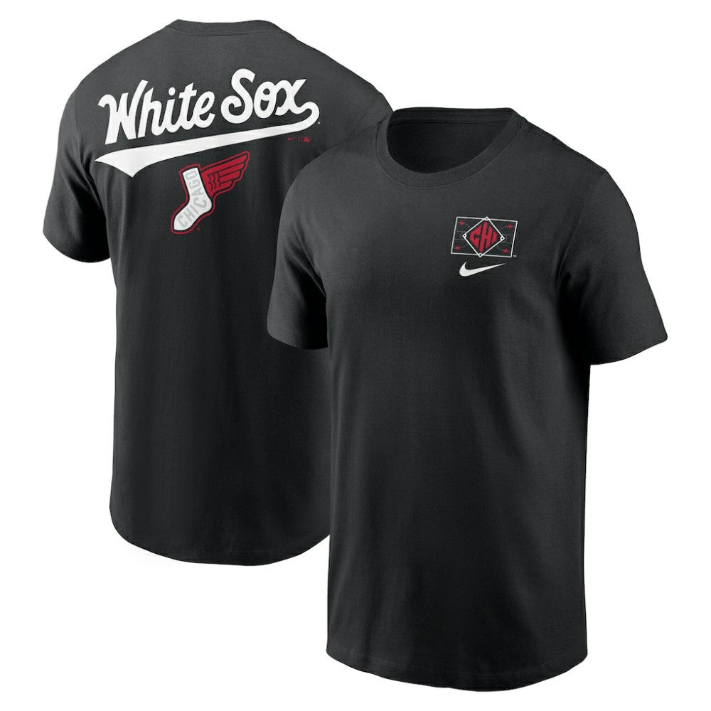 Chicago White Sox Nike 2025 City Connect 2-Hit T-Shirt - Black T-shirts