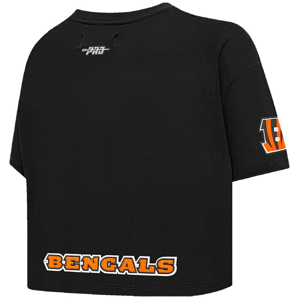 Joe Burrow Cincinnati Bengals Pro Standard Women's Player Name & Number Cropped Boxy T-Shirt - Black T-shirts
