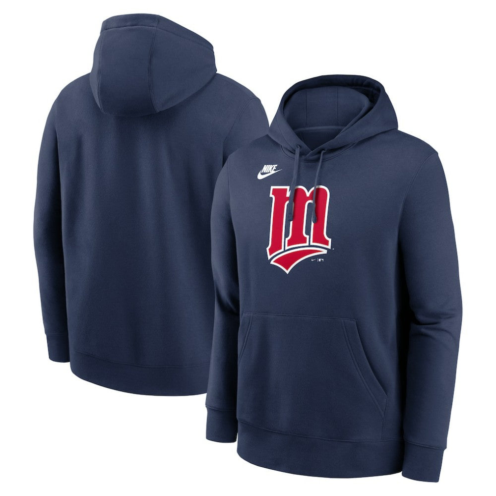 Minnesota Twins Nike Cooperstown Collection Logo Club Hoodie - Navy Hoodies