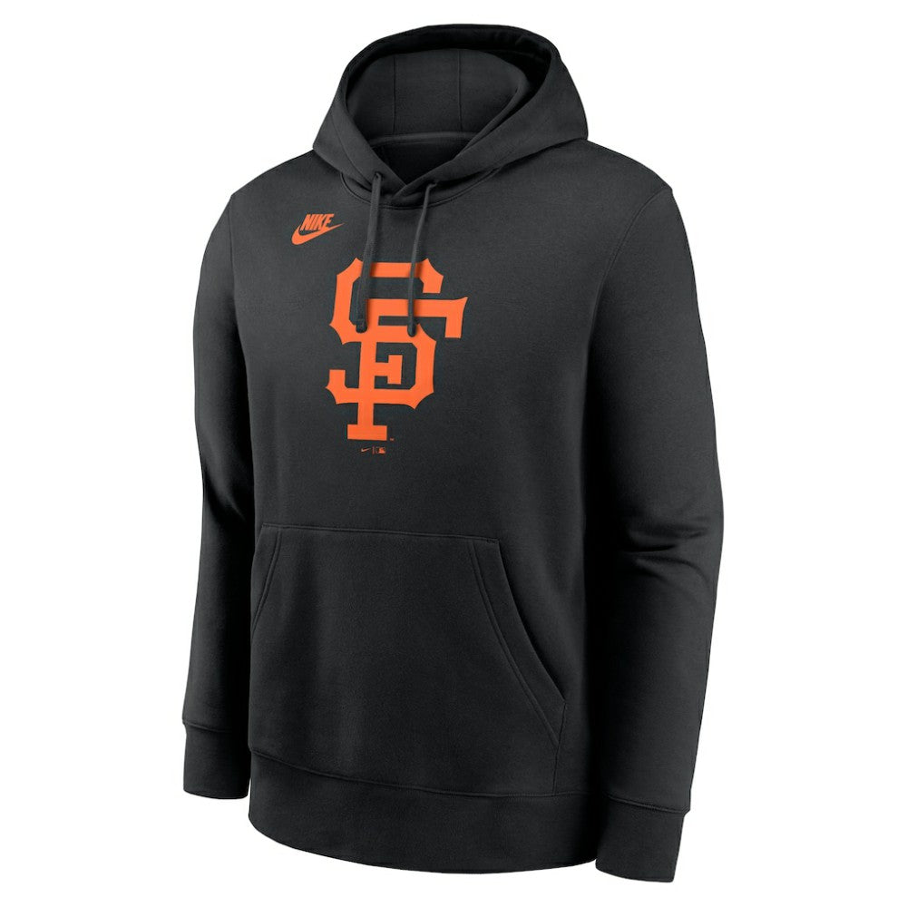 San Francisco Giants Nike Cooperstown Collection Logo Club Hoodie - Black Hoodies