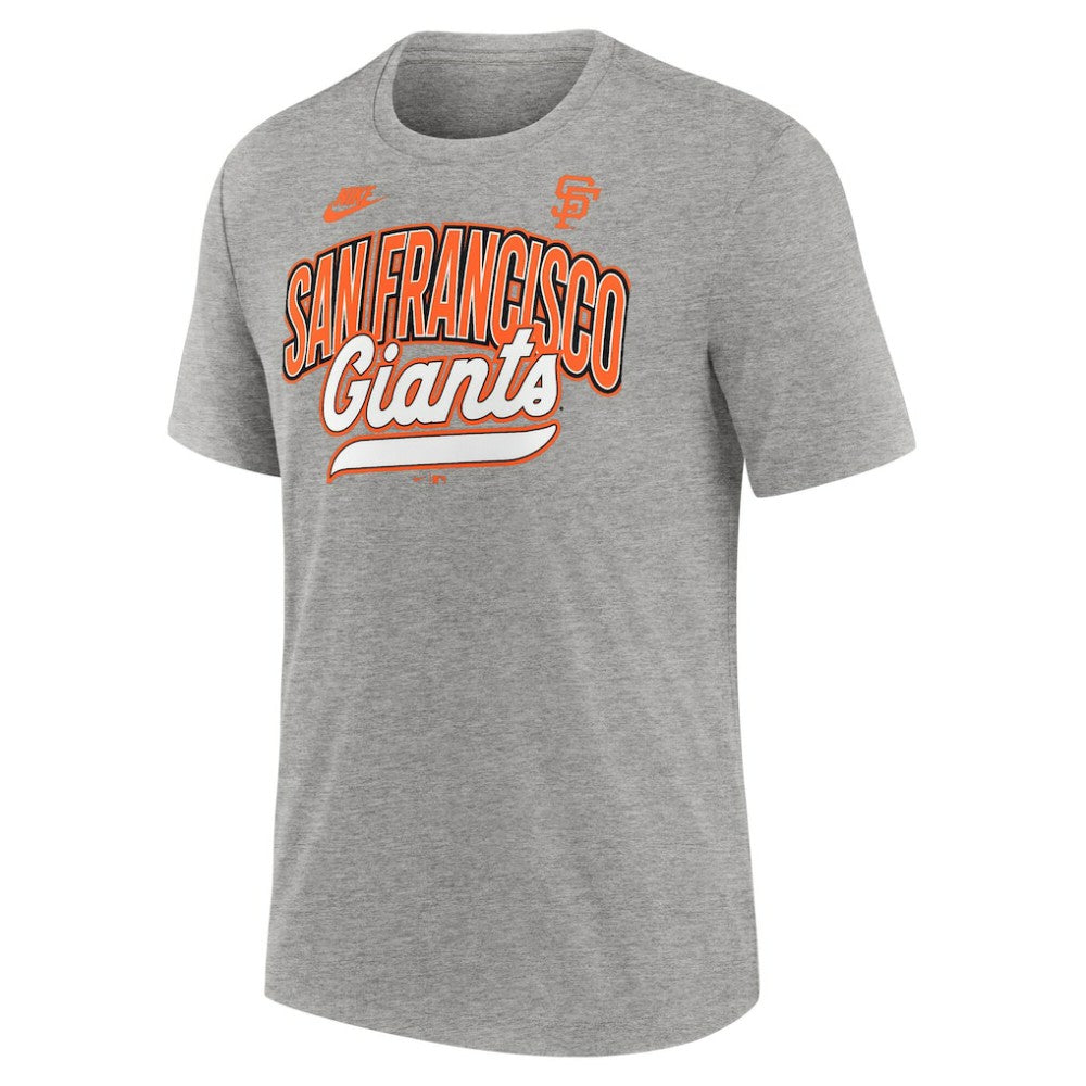 San Francisco Giants Nike Cooperstown Collection Retro Tri-Blend T-Shirt - Heather Gray T-shirts