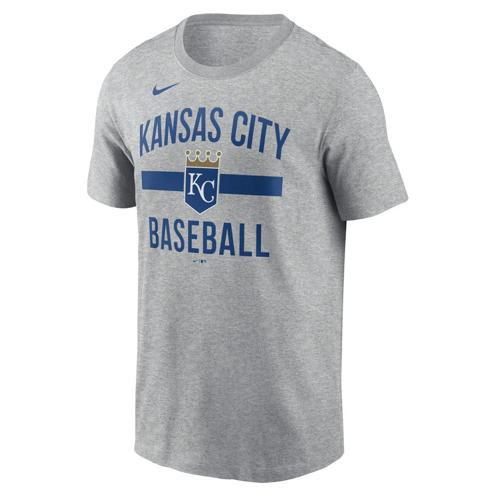 Kansas City Royals Nike  Arched T-Shirt - Heather Gray T-shirts