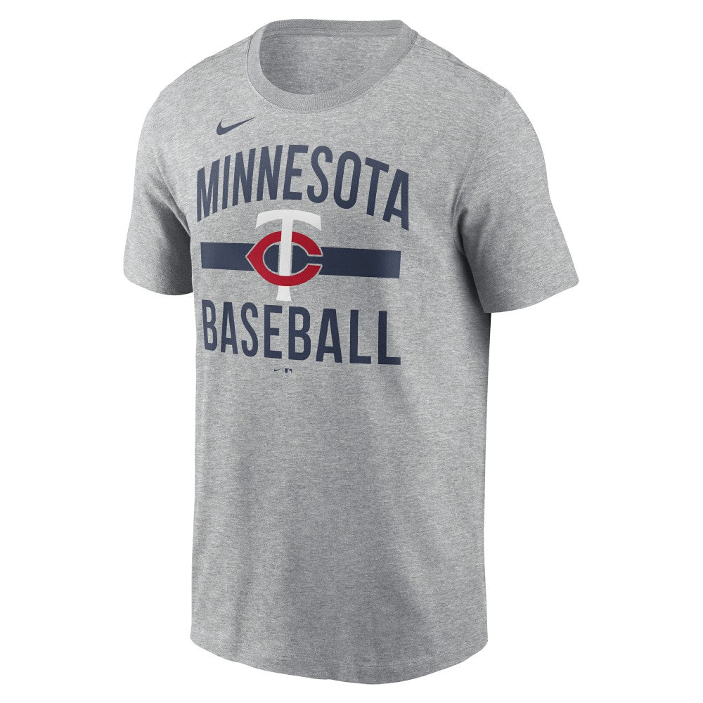 Minnesota Twins Nike  Arched T-Shirt - Heather Gray T-shirts