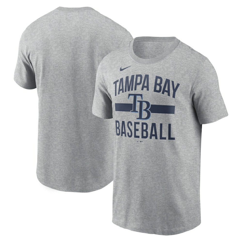 Tampa Bay Rays Nike  Arched T-Shirt - Heather Gray T-shirts