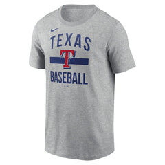 Texas Rangers Nike  Arched T-Shirt - Heather Gray T-shirts