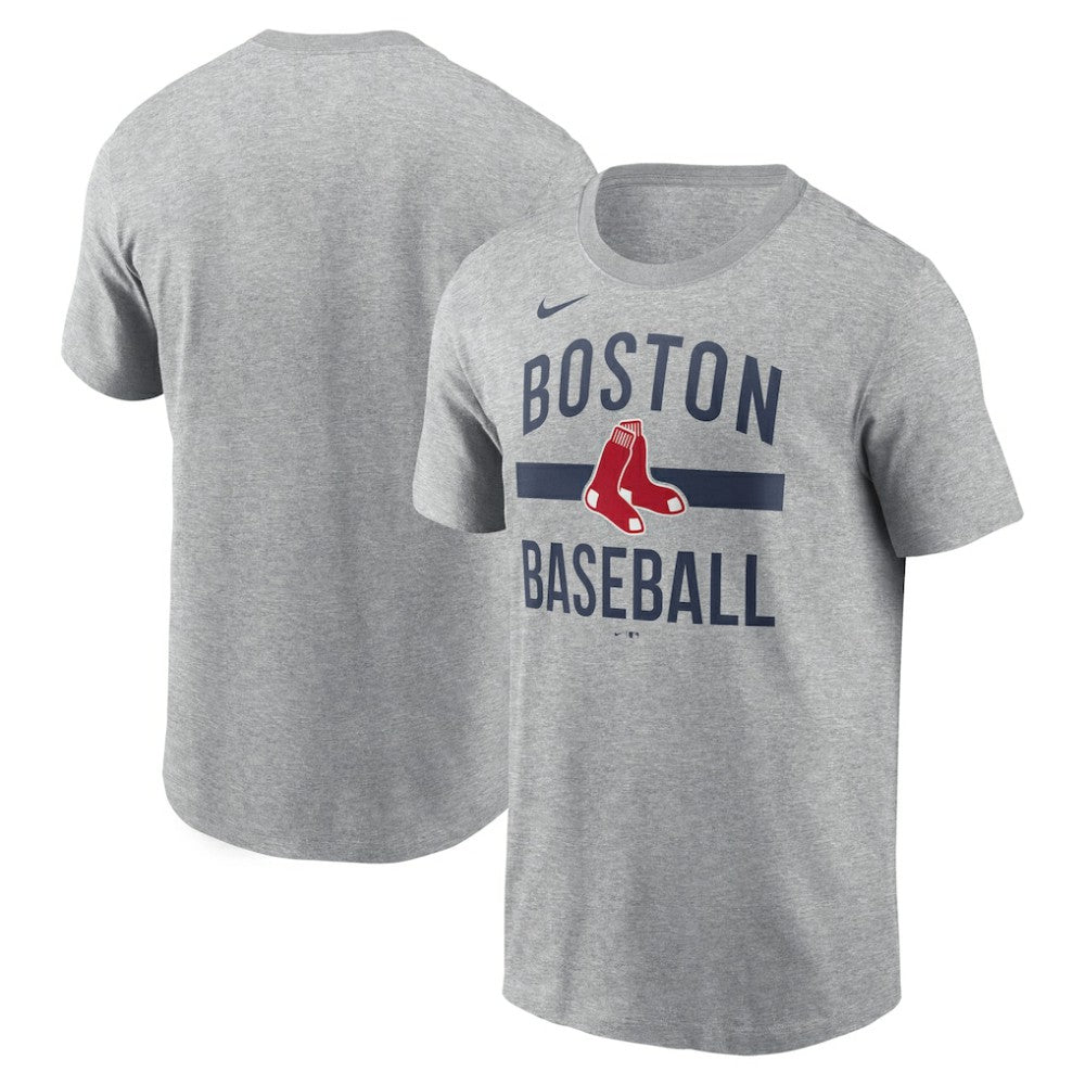 Boston Red Sox Nike  Arched T-Shirt - Heather Gray T-shirts
