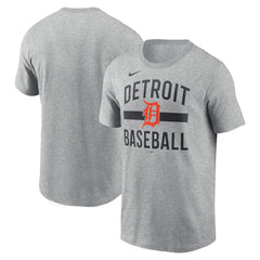 Detroit Tigers Nike  Arched T-Shirt - Heather Gray T-shirts