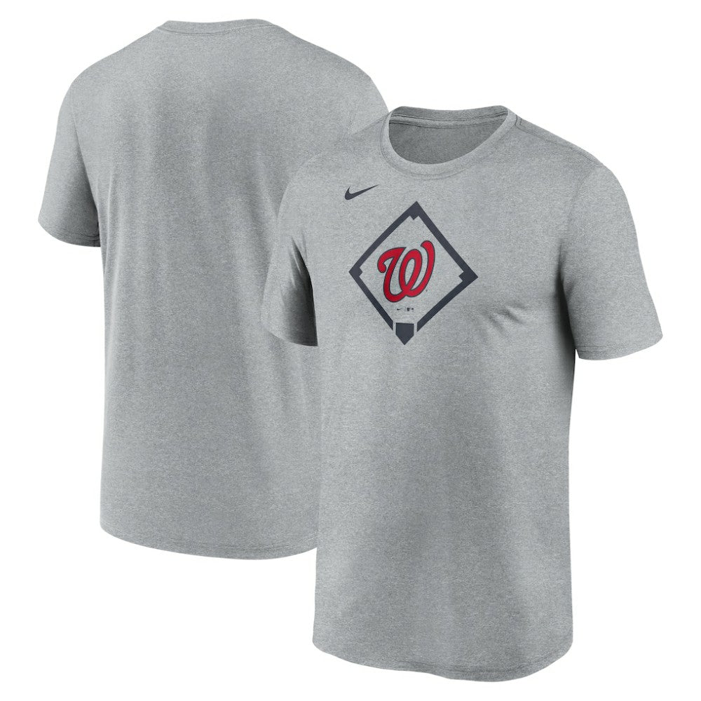 Washington Nationals Nike Icon Legend Dri-FIT T-Shirt - Heather Gray T-shirts