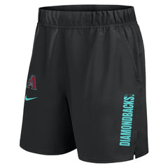 Arizona Diamondbacks Nike Woven Victory Dri-FIT Shorts - Black Shorts