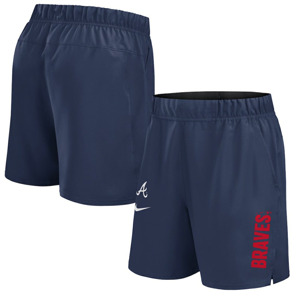 Atlanta Braves Nike Woven Victory Dri-FIT Shorts - Navy Shorts