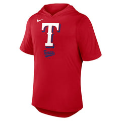 Texas Rangers Nike Tri-Blend Hoodie T-Shirt - Red Hoodies