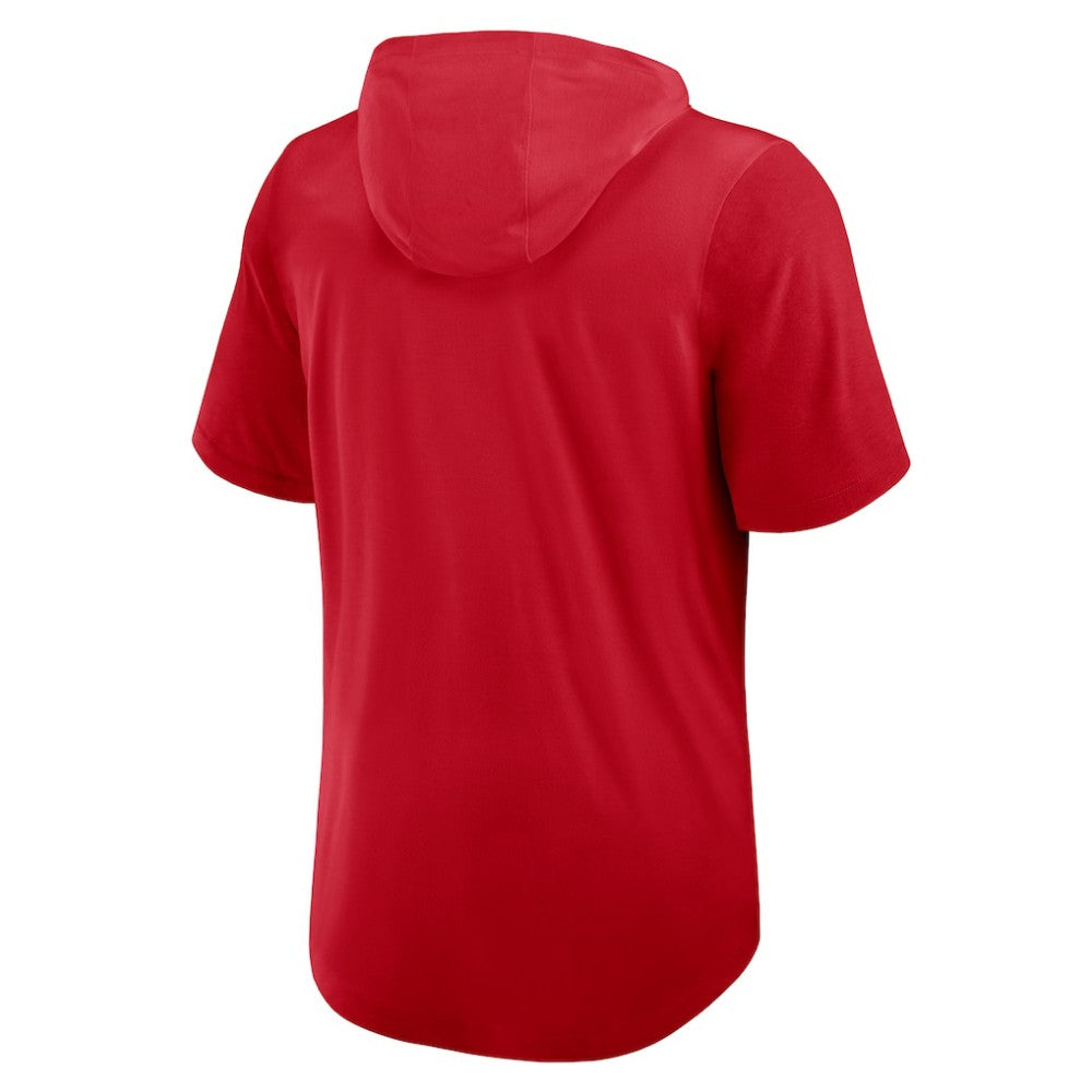 Texas Rangers Nike Tri-Blend Hoodie T-Shirt - Red Hoodies