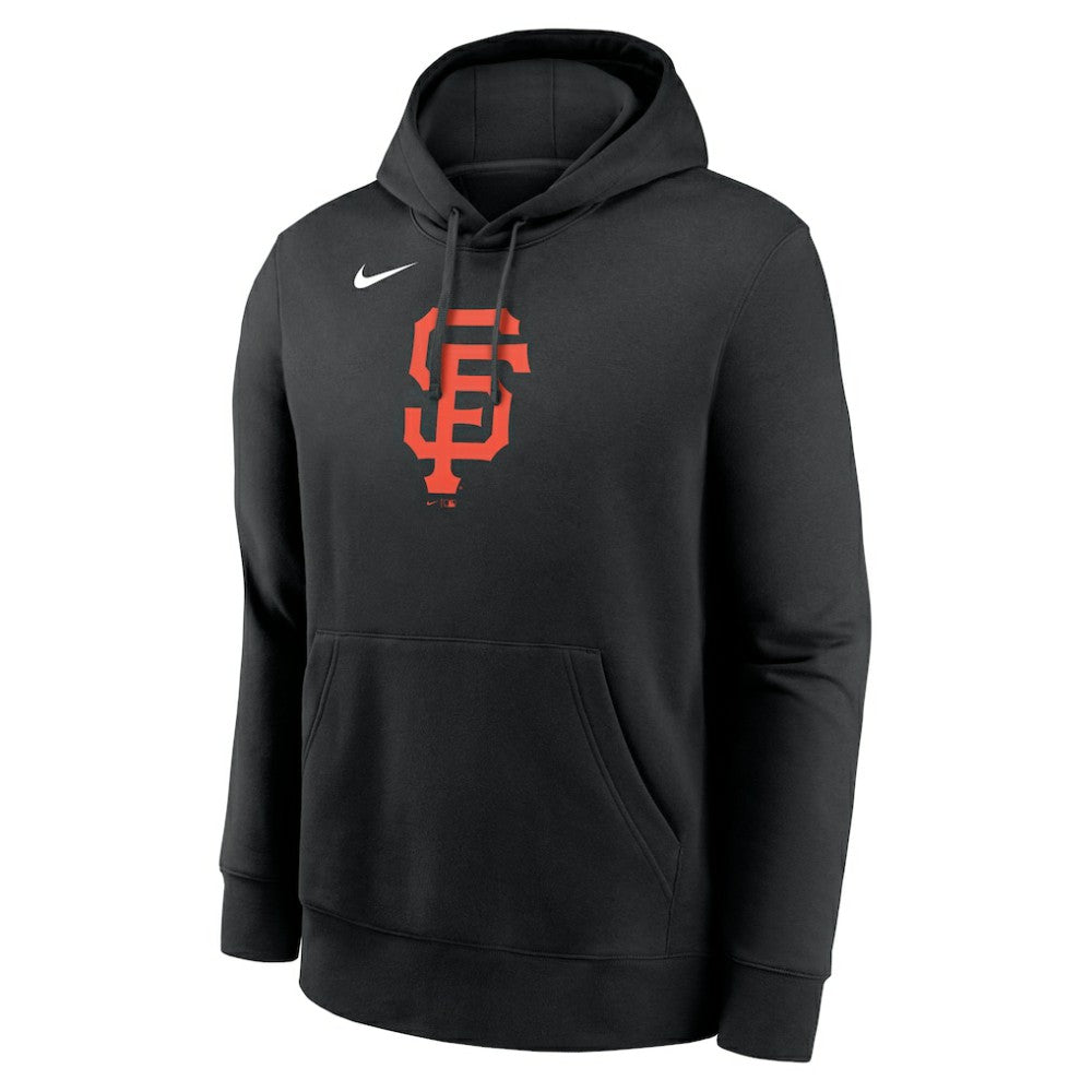 San Francisco Giants Nike Logo Club Fleece Hoodie - Black Hoodies