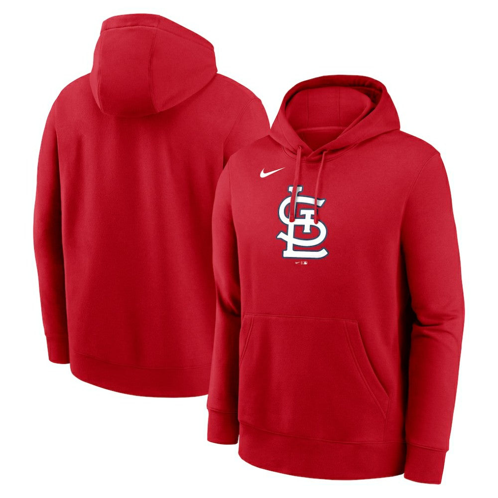 St. Louis Cardinals Nike Logo Club Fleece Hoodie - Red Hoodies