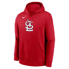 St. Louis Cardinals Nike Logo Club Fleece Hoodie - Red Hoodies