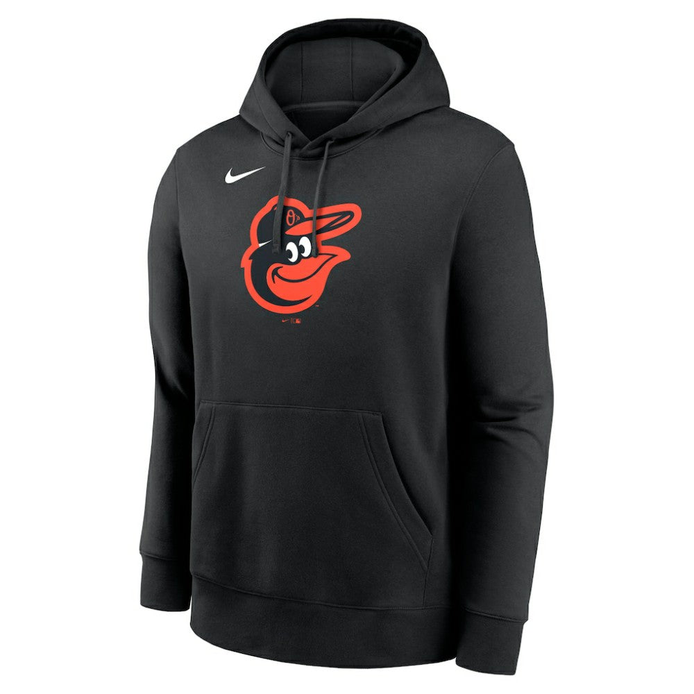 Baltimore Orioles Nike Logo Club Fleece Hoodie - Black Hoodies
