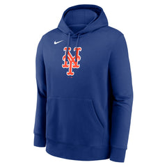New York Mets Nike Logo Club Fleece Hoodie - Royal Hoodies