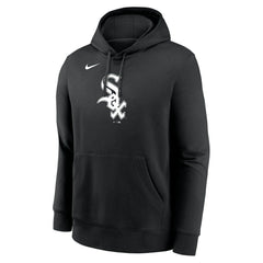 Chicago White Sox Nike Logo Club Fleece Hoodie - Black Hoodies