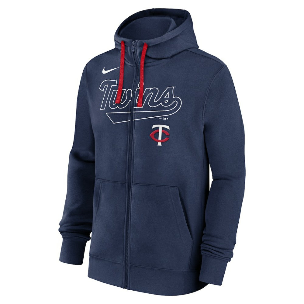Minnesota Twins Nike Knockout Script Full-Zip Hoodie - Navy Hoodies