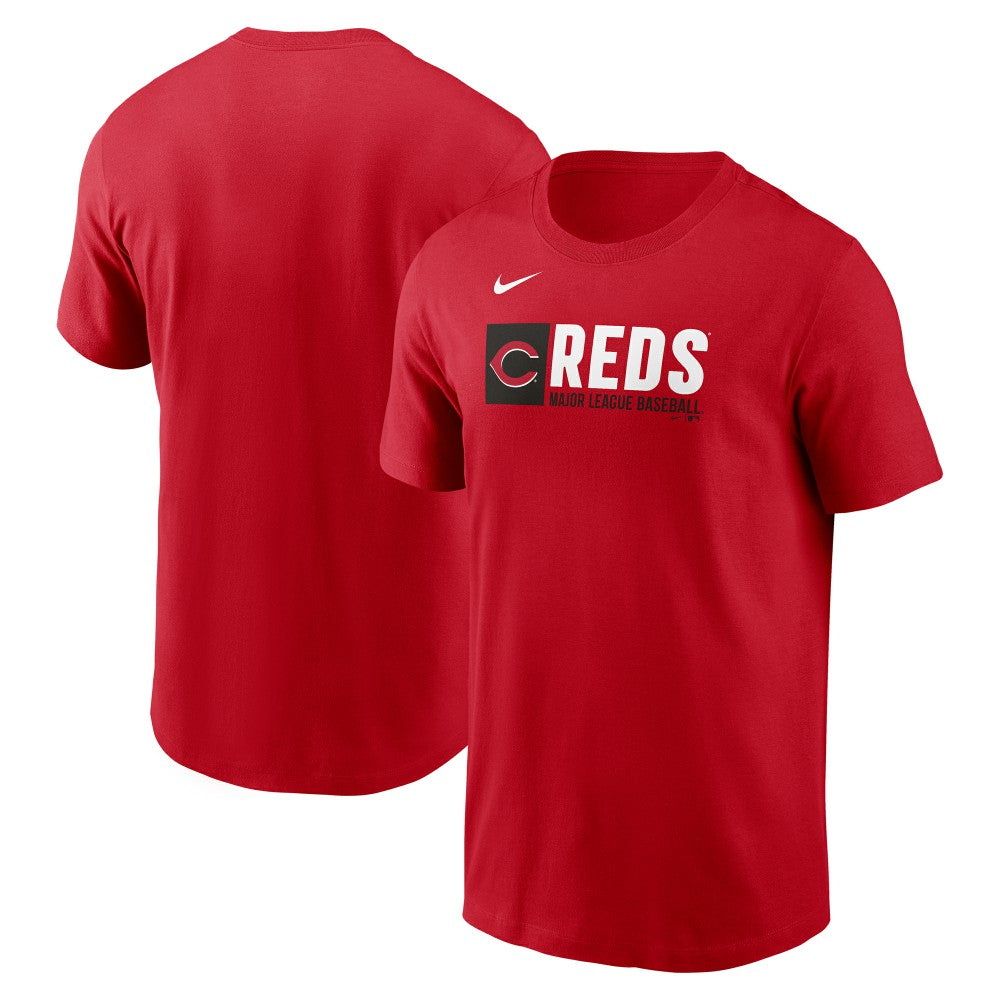 Cincinnati Reds Nike Team Block T-Shirt - Red T-shirts
