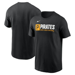Pittsburgh Pirates Nike Team Block T-Shirt - Black T-shirts