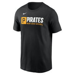 Pittsburgh Pirates Nike Team Block T-Shirt - Black T-shirts